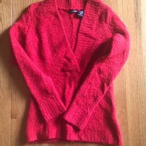 Red soft sweater, gently worn